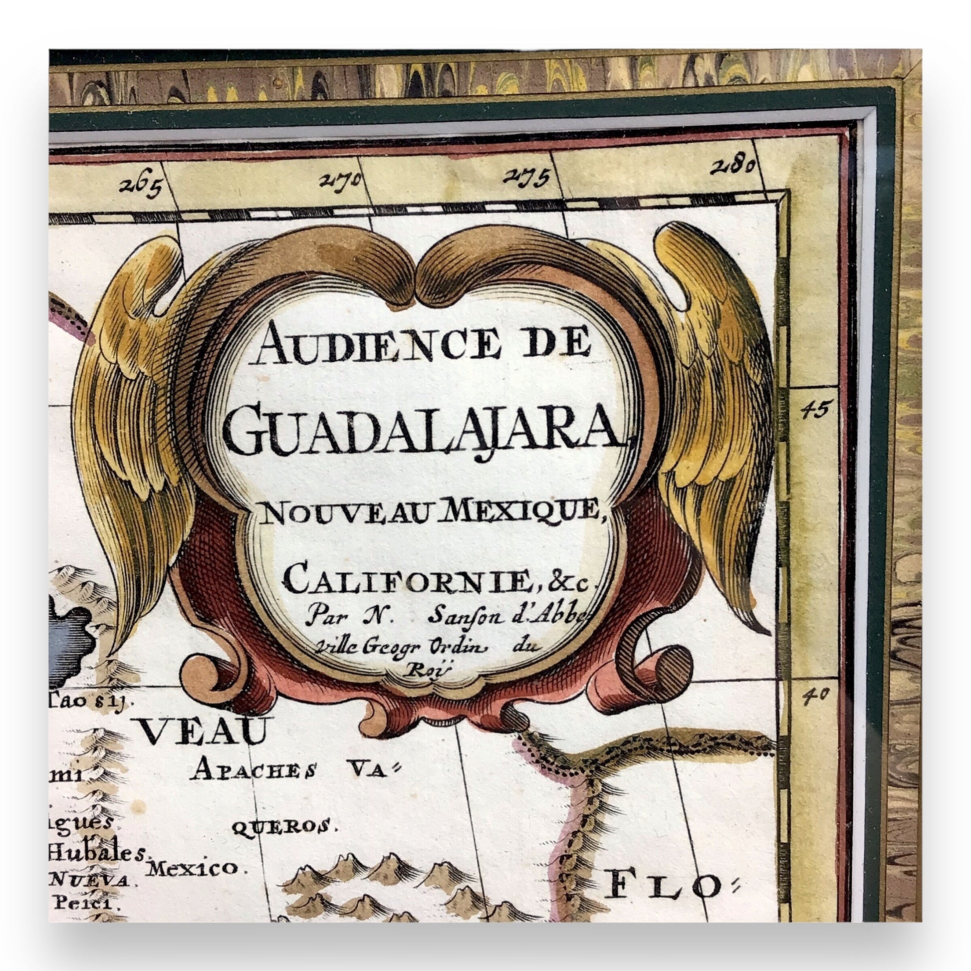 First Map with California as an Island - "Audience de Guadalajara" by N. Sanson