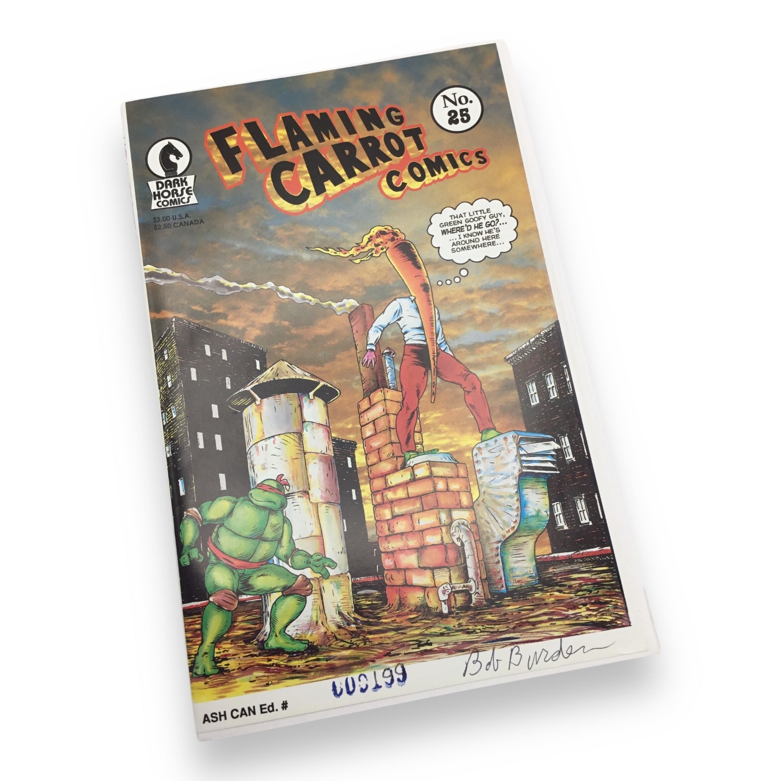 Flaming Carrot Comics #25 Ashcan (1984, Dark Horse Comics) Signed by Bob Burden