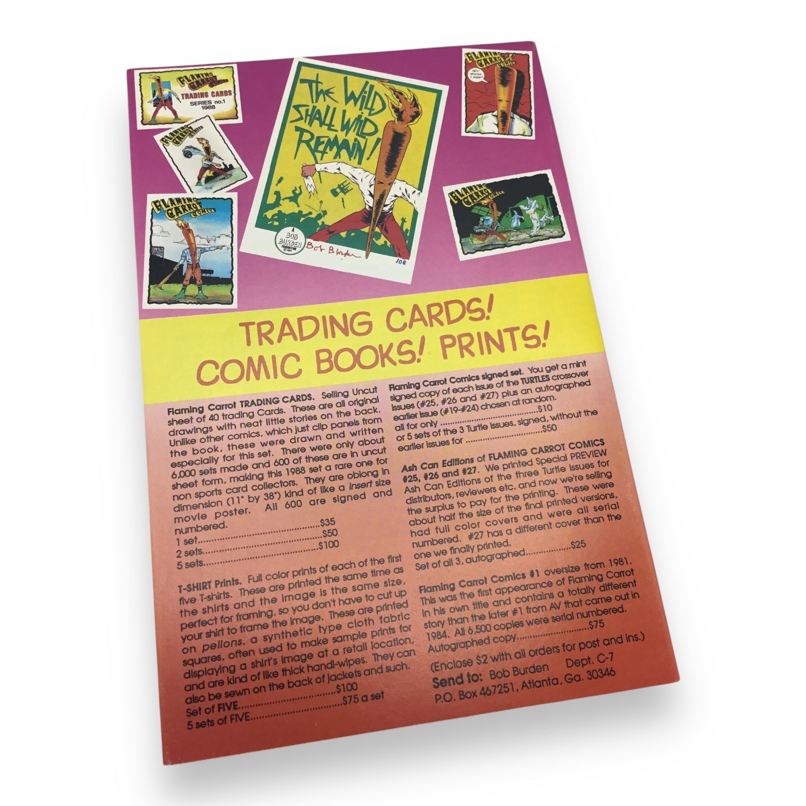 Flaming Carrot Comics #27 (1984, Dark Horse Comics) Signed by Bob Burden