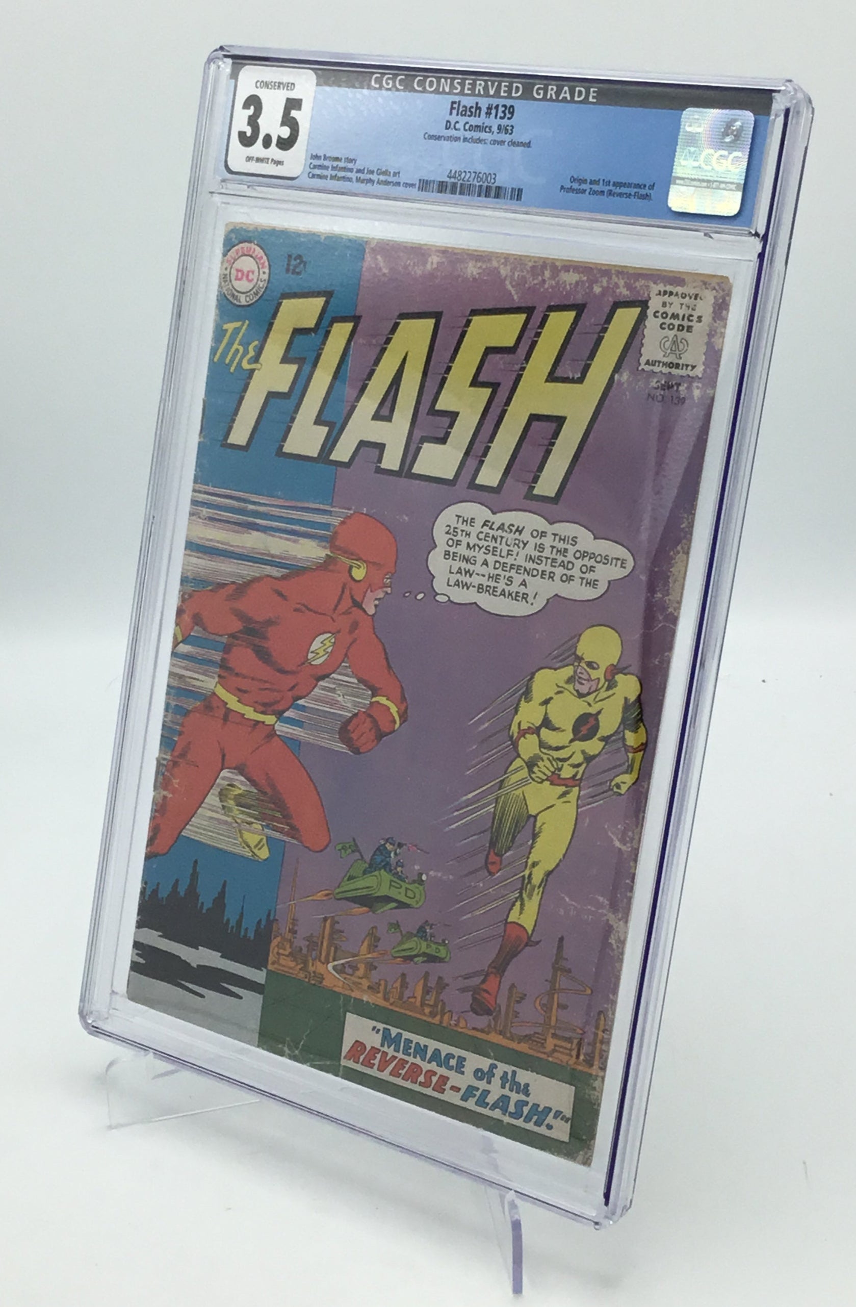 Flash #139 (1963) - CGC 3.5 Conserved - Origin & 1st Appearance of Professor Zoom