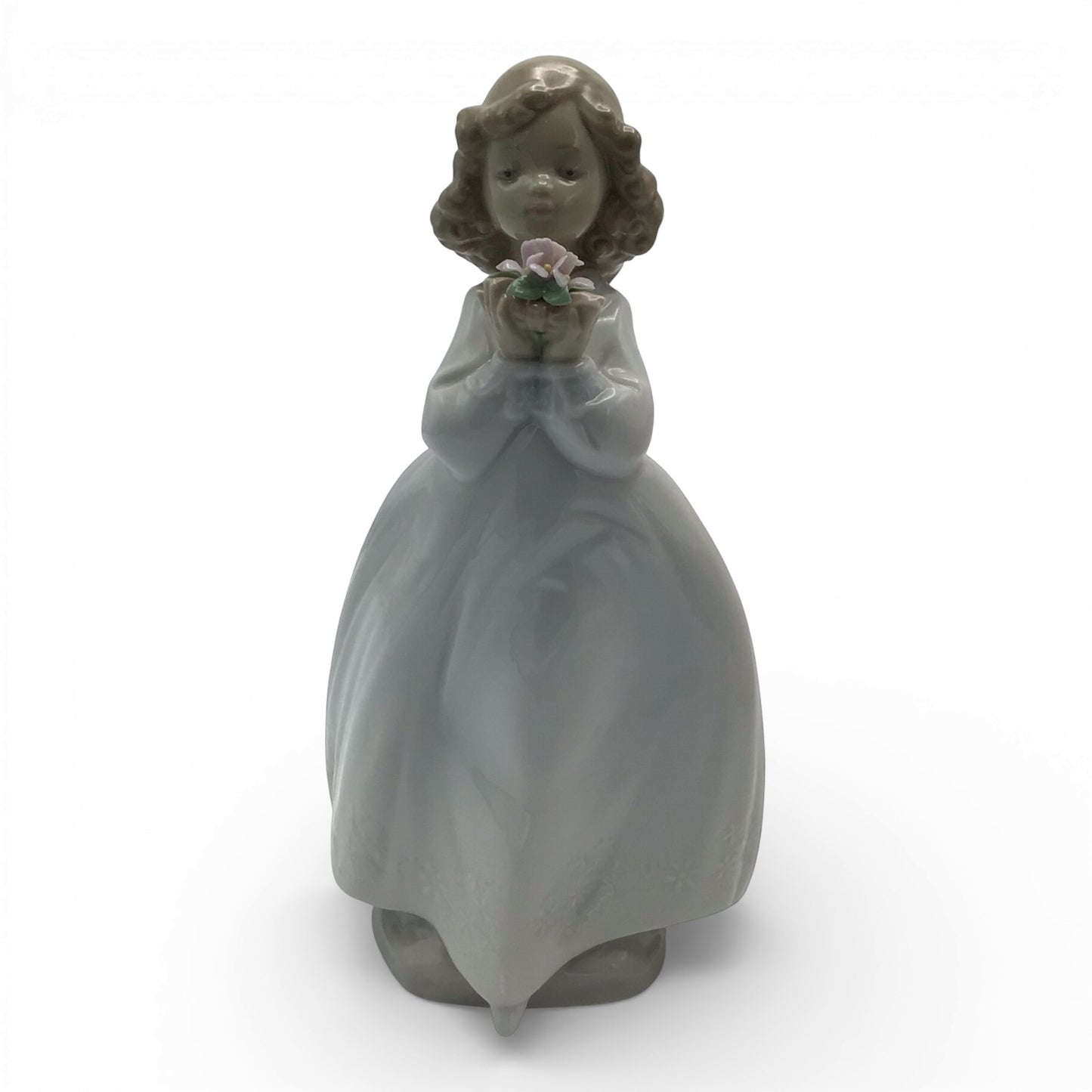 Flower Girl 1444 Porcelain Figurine - NAO by Lladro Made in Spain