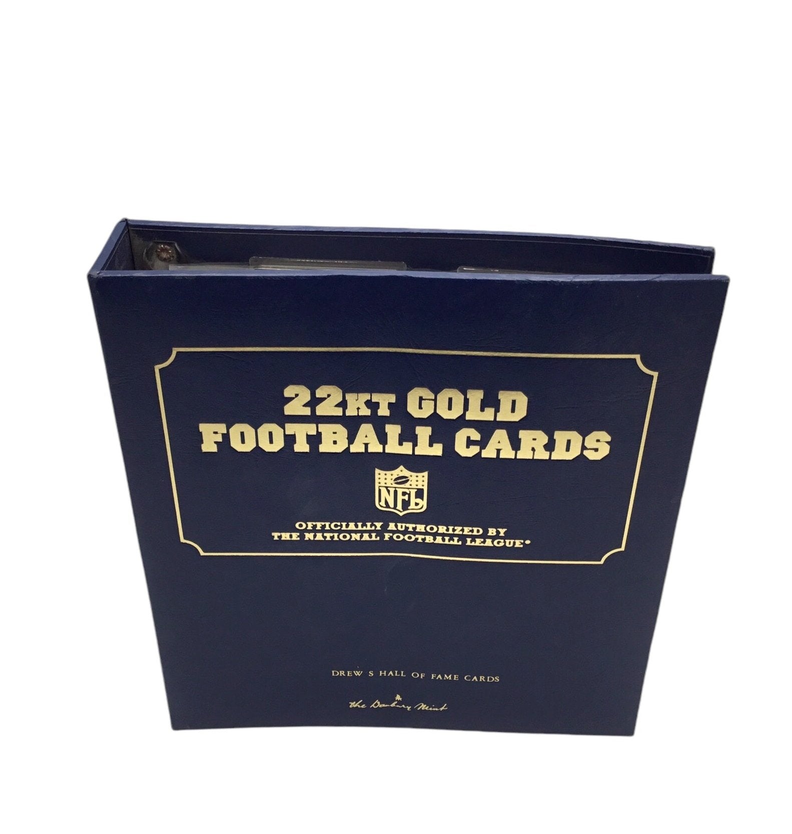 Football Greats DANBURY MINT 22KT GOLD FootBall CARDS 50 COMPLETE SET In Binder (Copy)