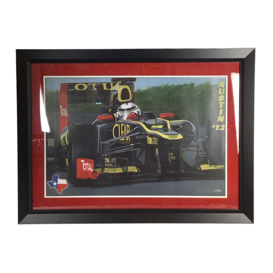Formula One Austin GP 2012 Kimi Raikkonen Lotus Framed Print 111/500 - G.W. Lubach