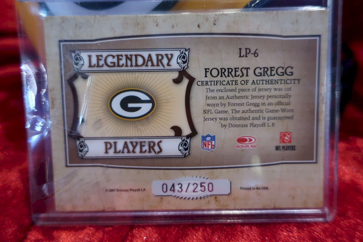 1970 Forrest Gregg Game Worn Green Bay Packers Jersey. Football