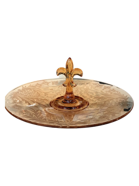 Fostoria Amber Serving Plate