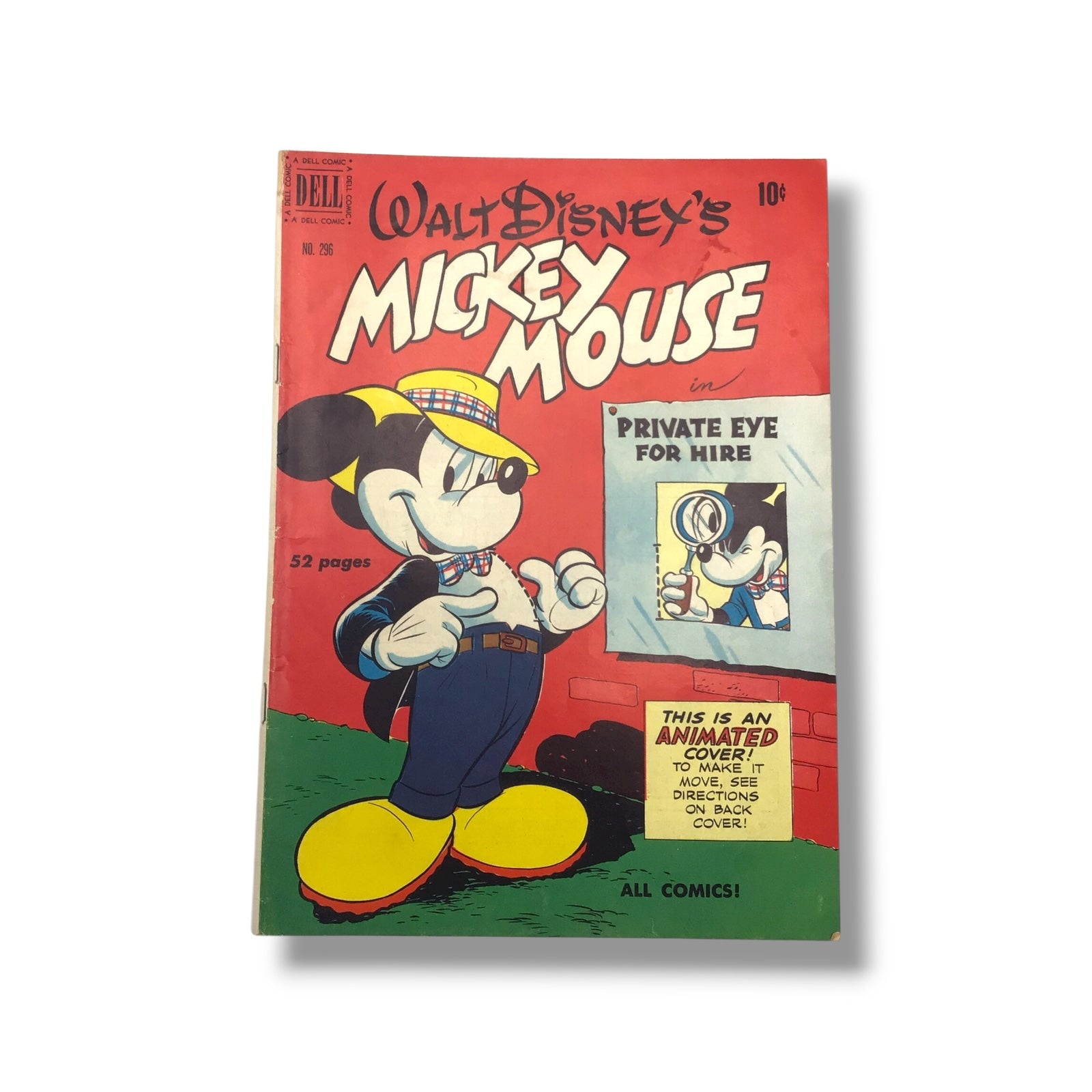Four Color #296 Walt Disney's Mickey Mouse 1950 Comic Book | Dell Comics