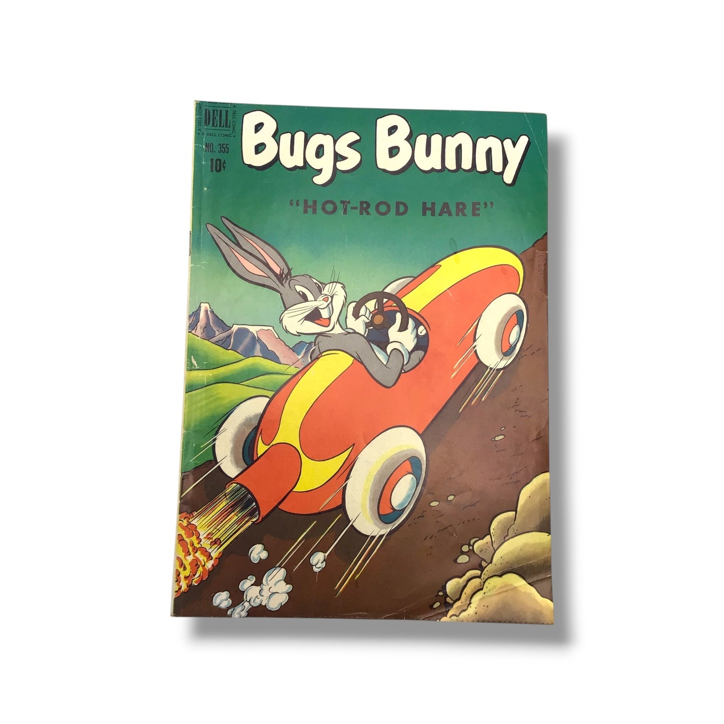 Four Color #355 Bugs Bunny - "Hot-Rod Hare" (1951) Comic Book | Dell Comic
