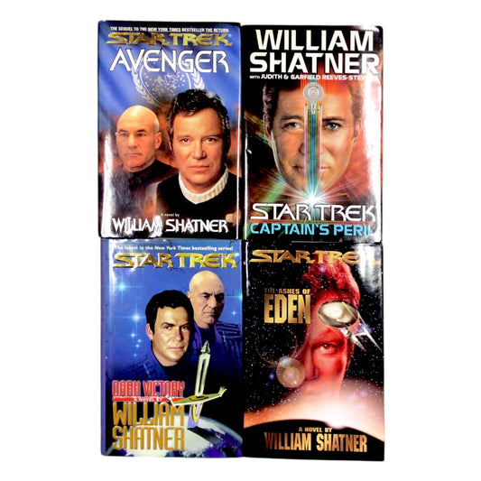 Four Star Trek Novels by William Shatner (Hardcover Editions)