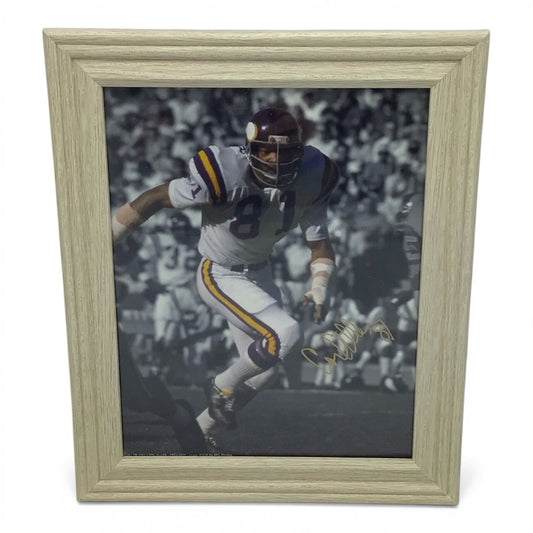Framed Carl Eller Signed Photo