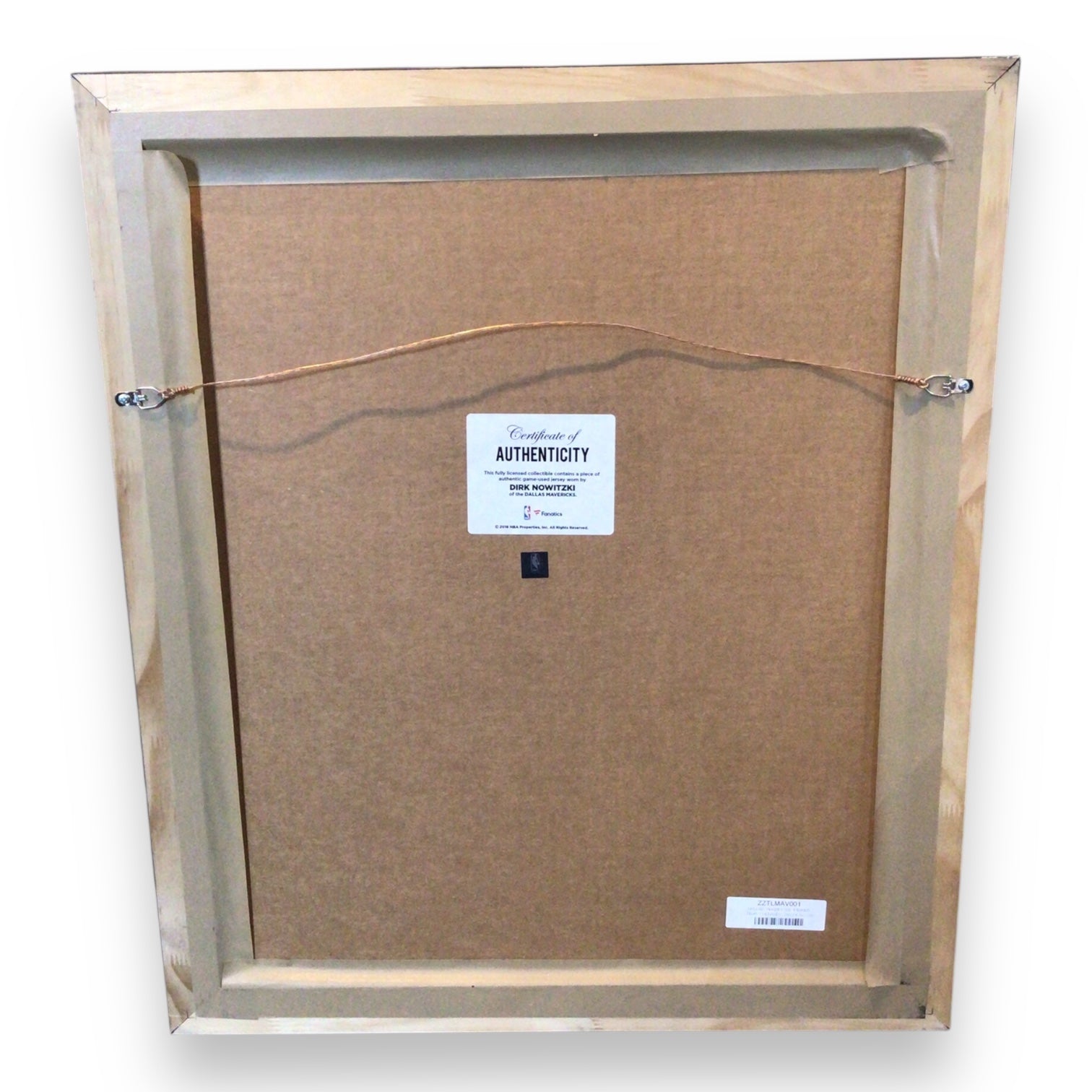 Framed Dallas Mavericks 2011 Champions Poster with Game-Worn Jersey