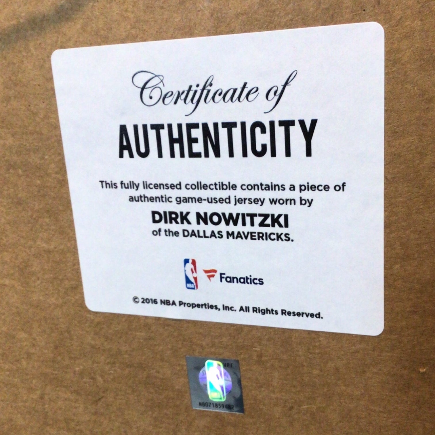 Framed Dallas Mavericks 2011 Champions Poster with Game-Worn Jersey