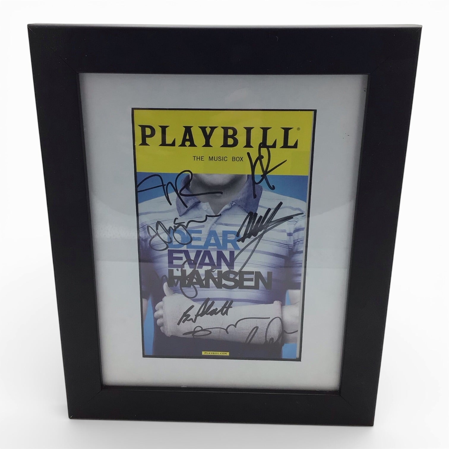 Framed Dear Evan Hansen Playbill Signed by Cast - Broadway Musical