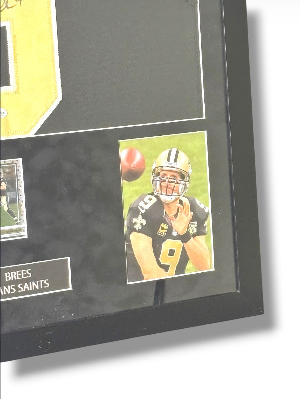 Framed Drew Brees Autographed New Orleans Saints Jersey w/ Beckett Auth. & Card
