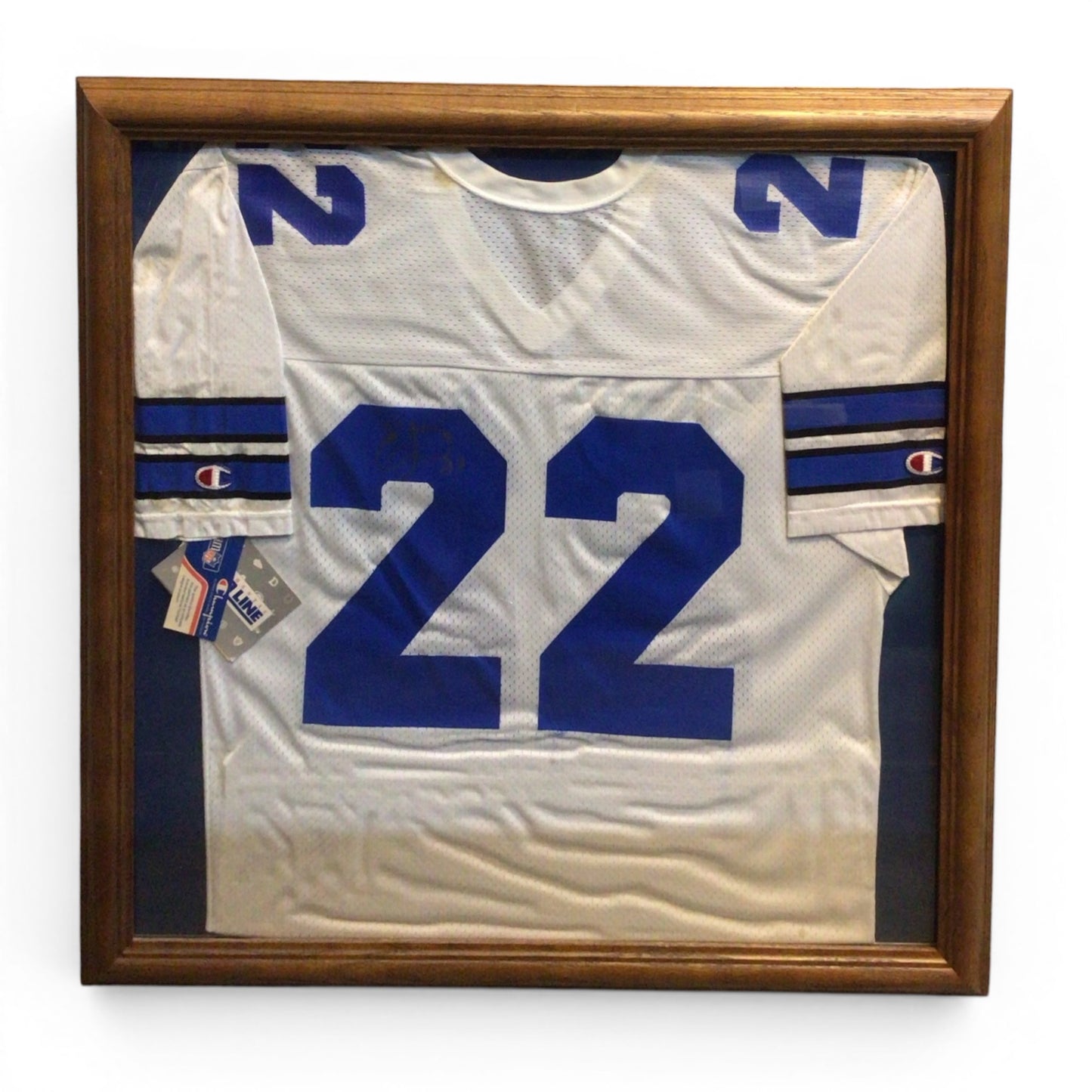 Framed Emmitt Smith Autographed Jersey - Dallas Cowboys