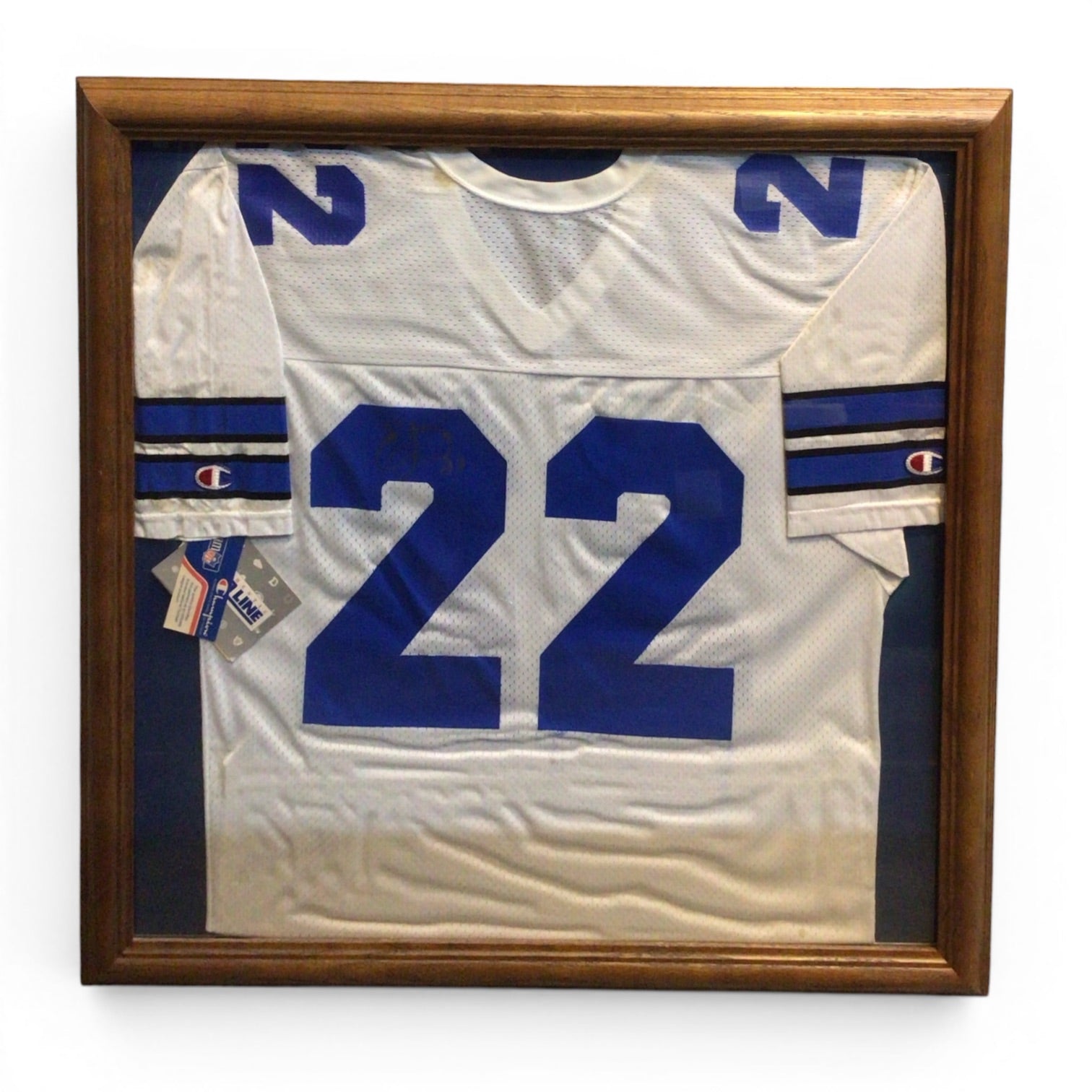 Framed Emmitt Smith Autographed Jersey - Dallas Cowboys
