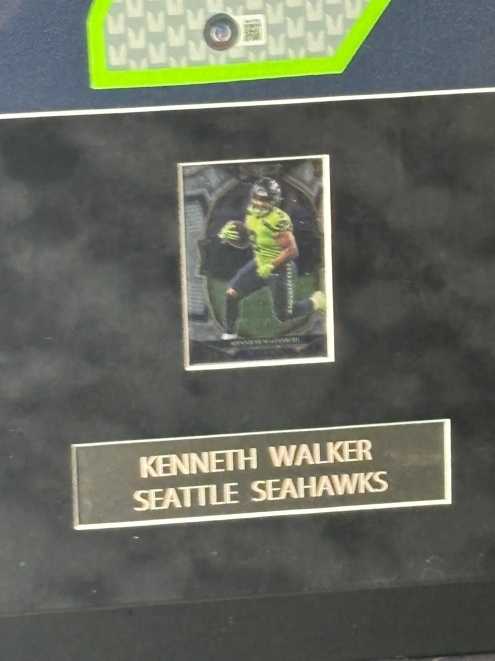 Framed Kenneth Walker Signed Seahawks Jersey w/ Beckett Auth. & RC Card