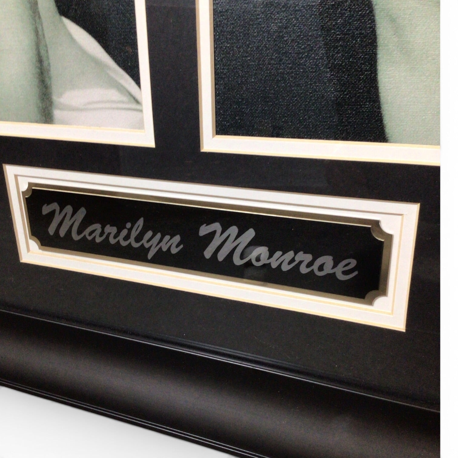 Framed Marilyn Monroe Double Giclee w/ One Print Hand Embellished 238/250