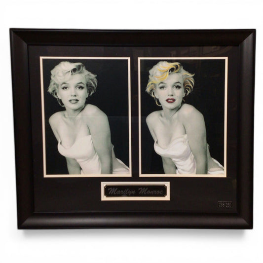 Framed Marilyn Monroe Double Giclee w/ One Print Hand Embellished 238/250
