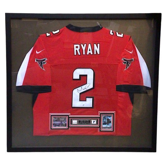 Framed Matt Ryan #2 Signed Jersey Atlanta Falcons - PSA Authenticated