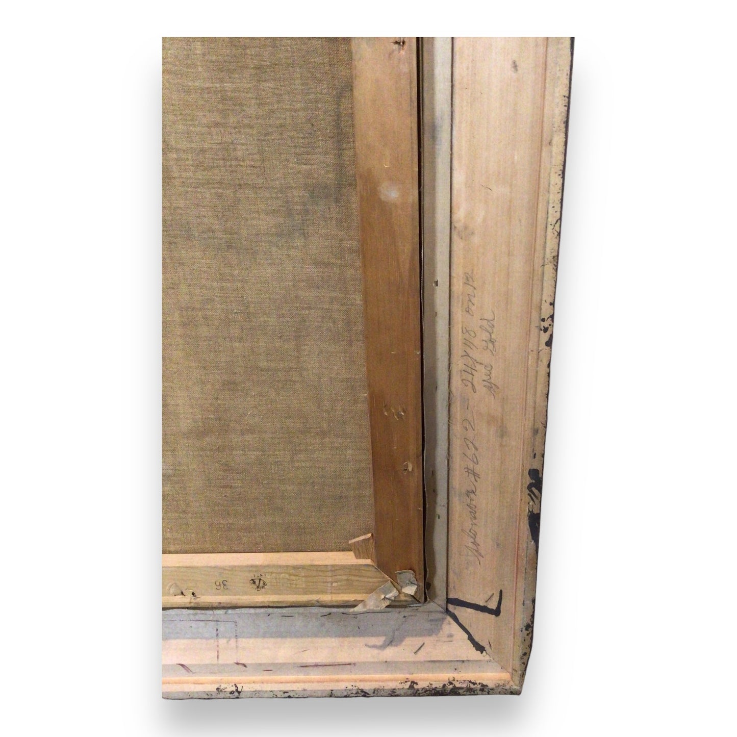 Framed Original Farmland Painting by M. Baum