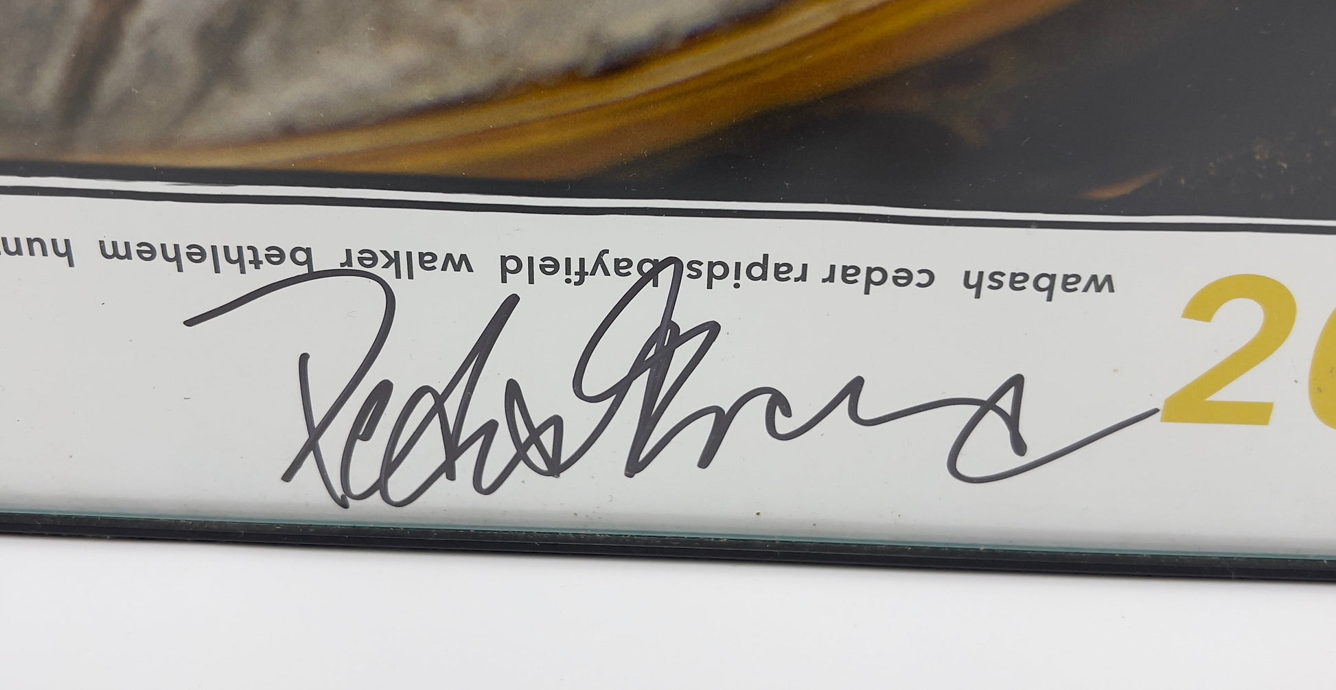 Framed Peter Frampton Autograph on 2015 Tour Poster