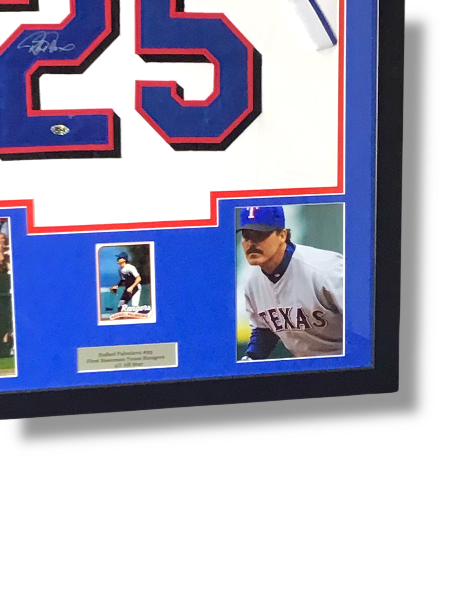 Framed Rafael Palmeiro Autographed Jersey w/ RSA Authentication
