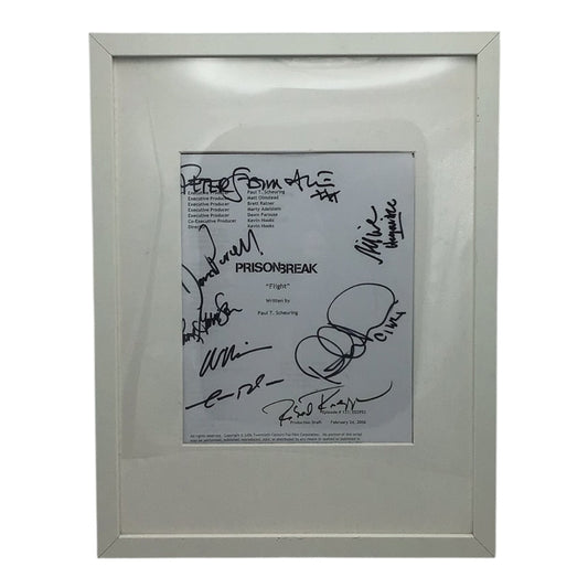 Framed Signed Prison Break Script Episode #121 "Flight" - Signed by Cast