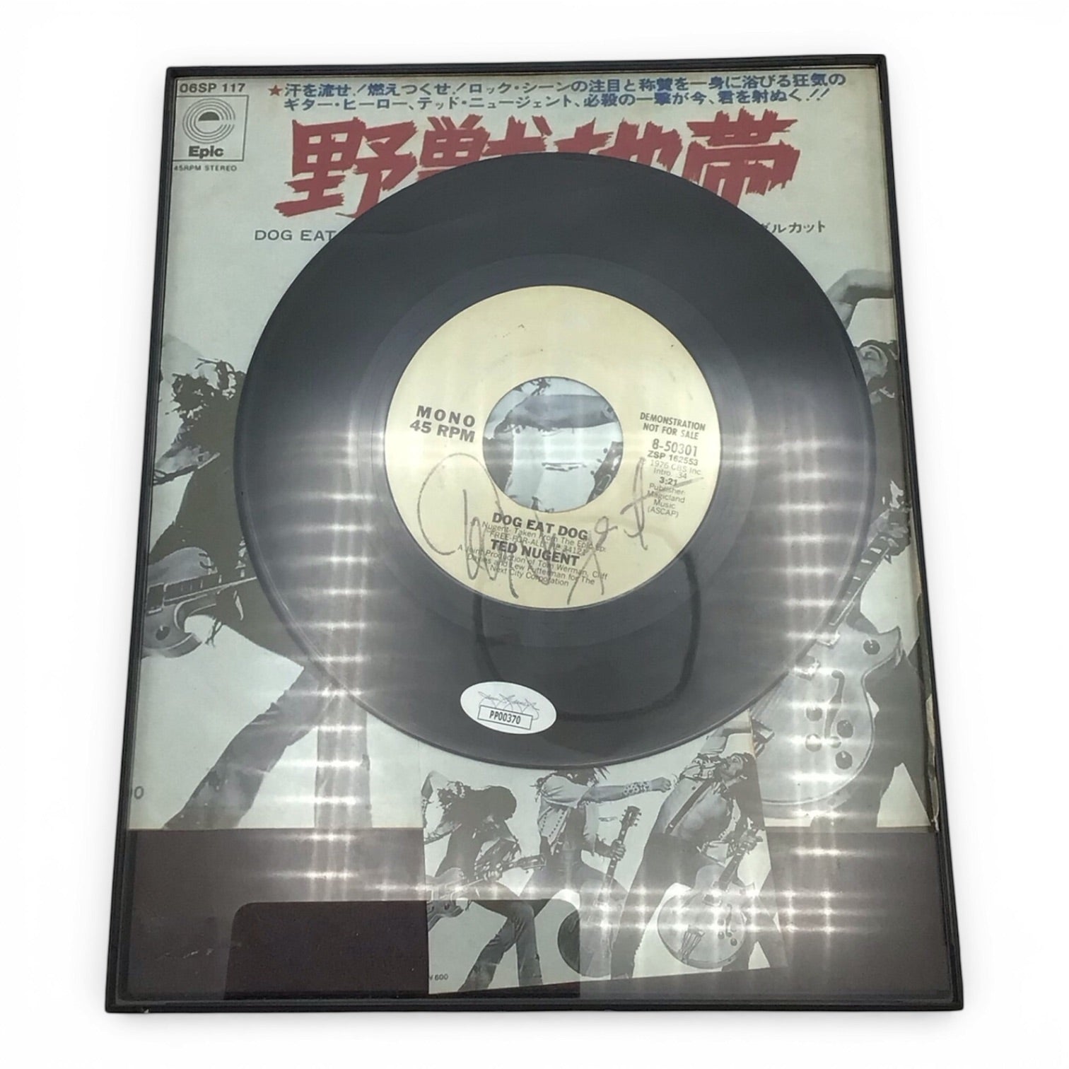 Framed Ted Nugent Signed LP - JSA Authenticated