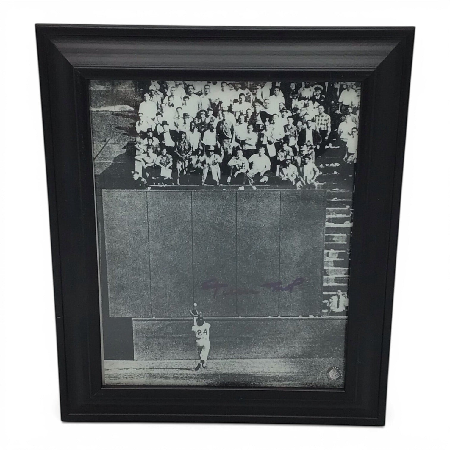 Framed Willie Mays Signed Photo