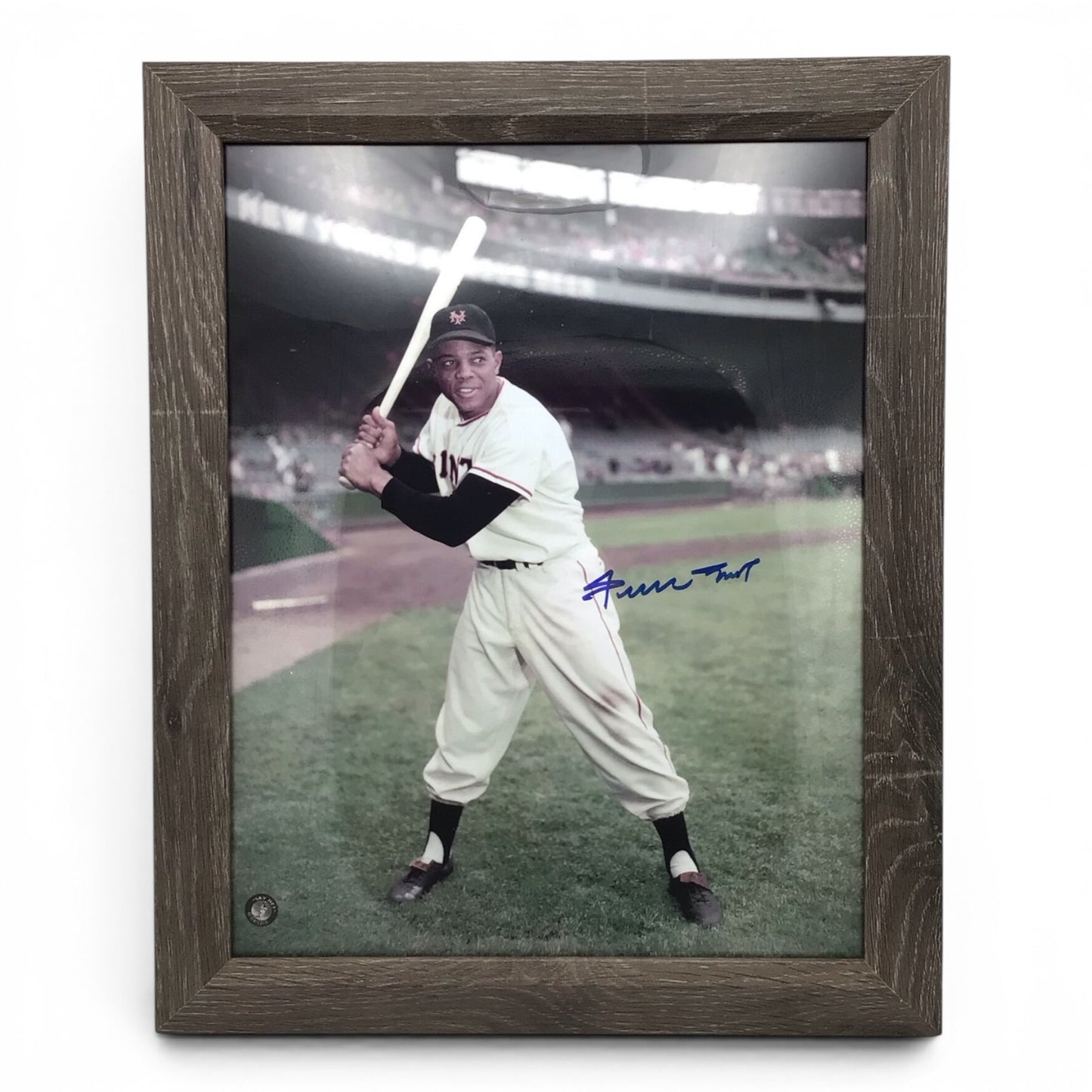 Framed Willie Mays Signed Photo