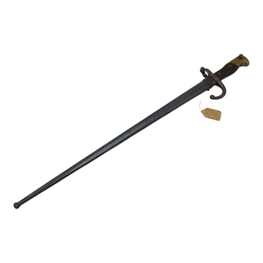 Franco Prussian 1877 French Gris Bayonet Sword w/ Sheath