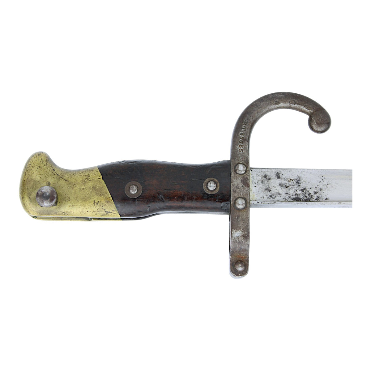 Franco-Prussian War French Model 1877 Gras Sword Bayonet with Scabbard