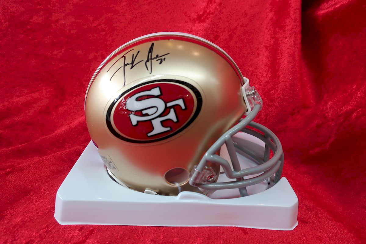 Frank Gore 49ers Certified Authentic Autographed Football Mini Helmet