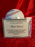 Frank Hando Howard Certified Authentic Autographed Baseball
