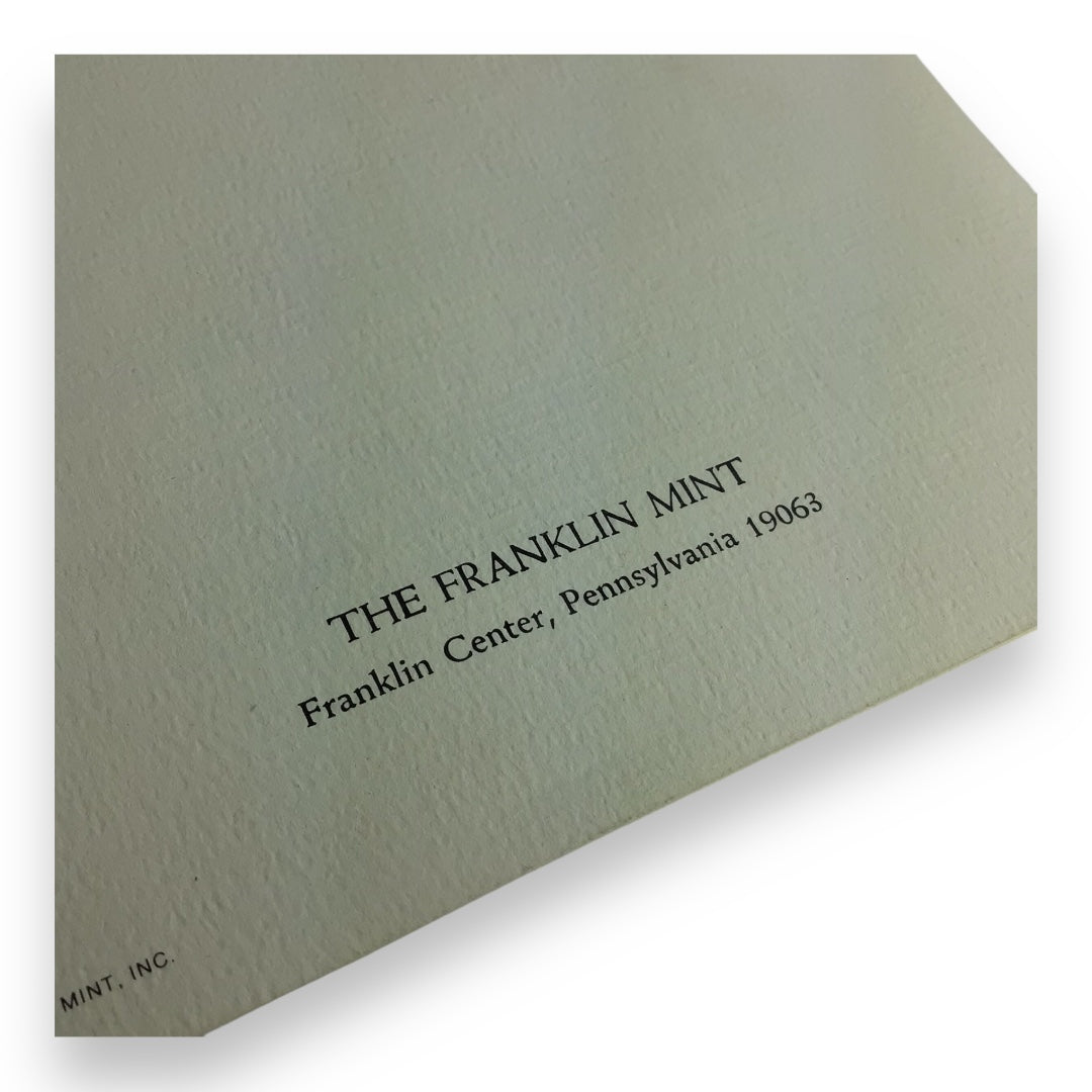 Franklin Mint Sterling Silver Collector’s Plate - “Mother and Child” by Irene Spencer (1972)