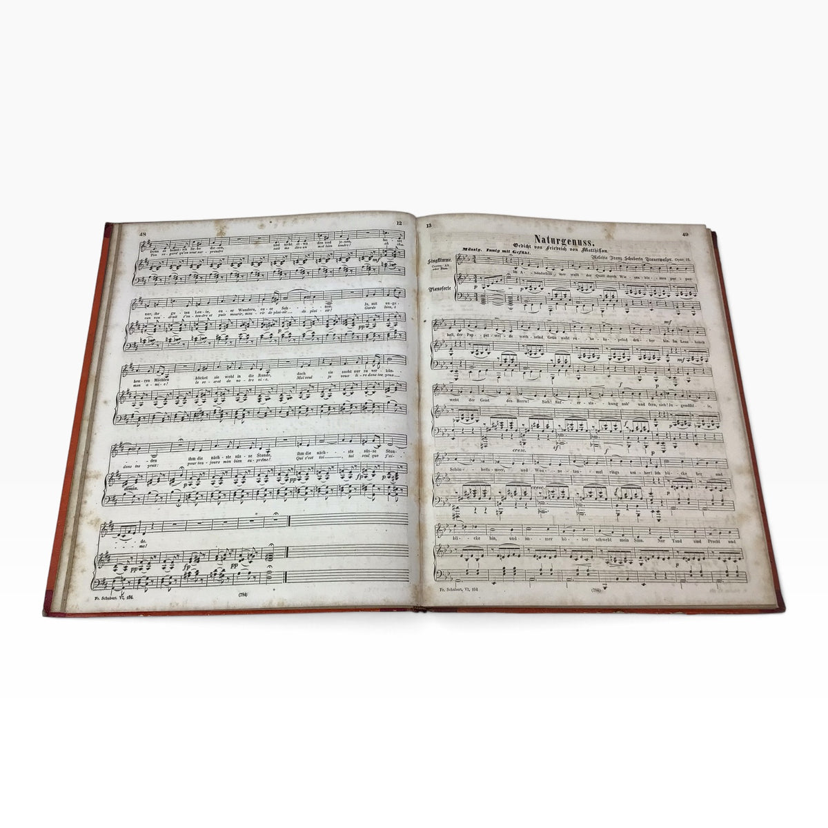 Franz Schubert Complete Compositions Volume 6 – Antique German Piano Music Sheet Book