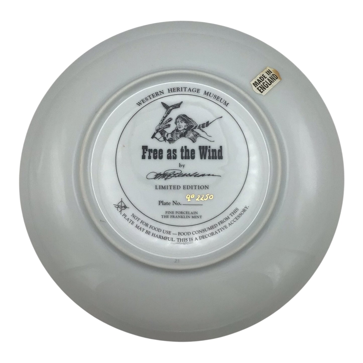 Free As The Wind Limited Edition Porcelain Decorative Plate