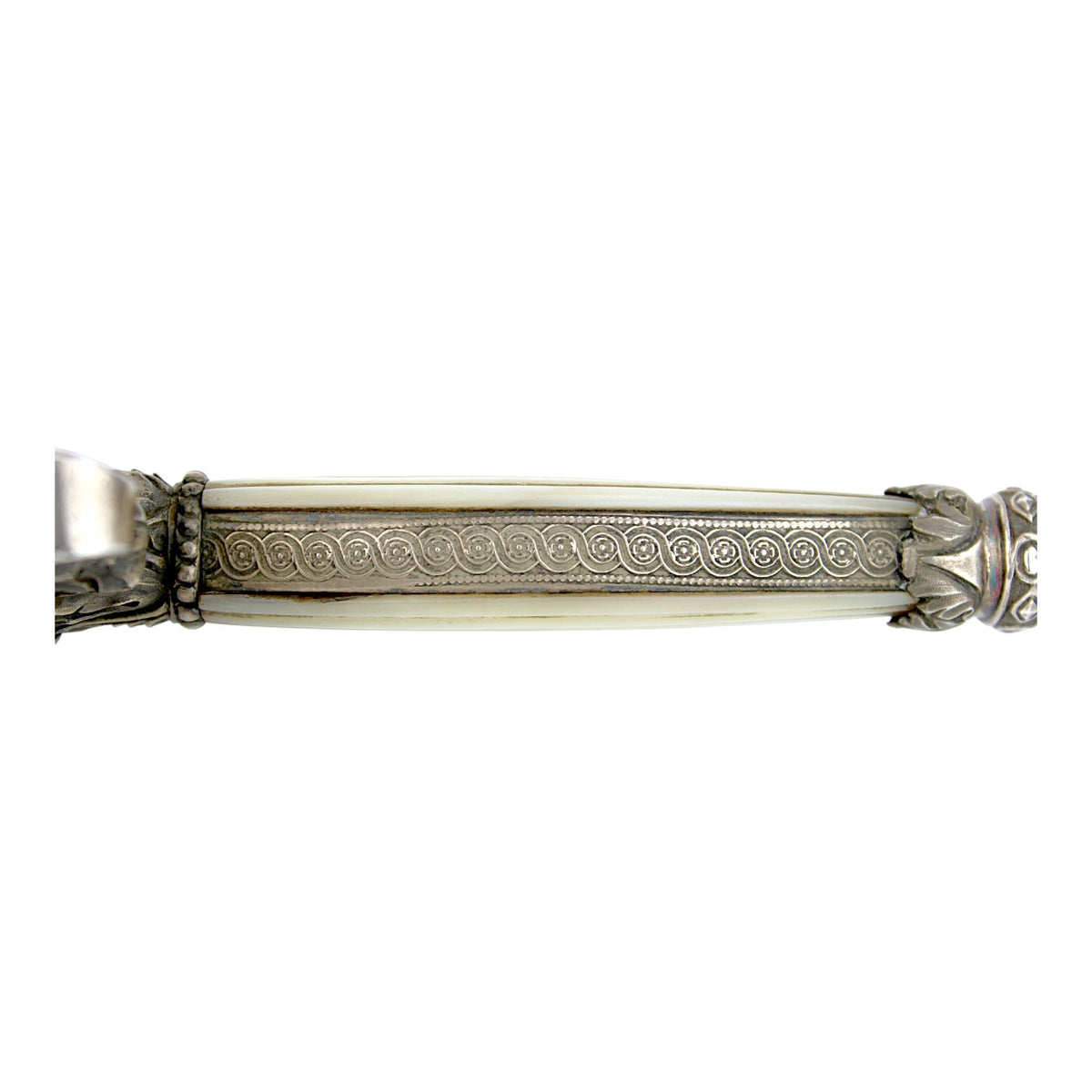 French First Empire Silver Hilt Napoleonic Court Sword with Eagle & Gold Blade