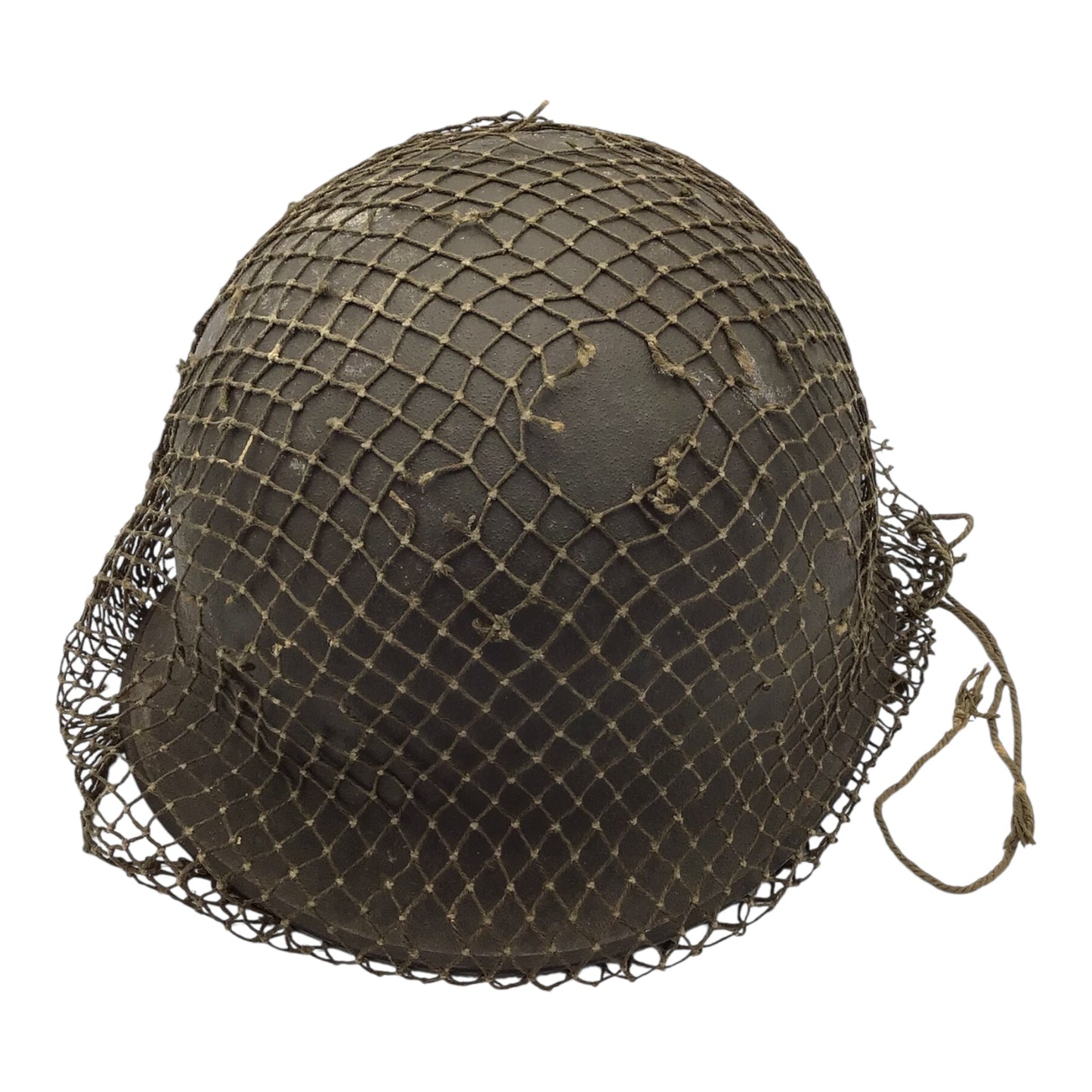 French Vietnam War Era M-1951 Helmet with Shell Liner and Camo Cover M1 Design