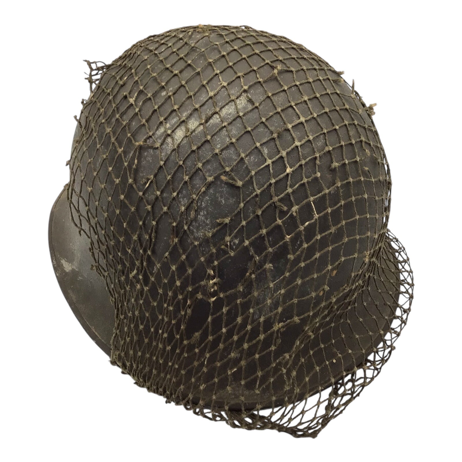 French Vietnam War Era M-1951 Helmet with Shell Liner and Camo Cover M1 Design