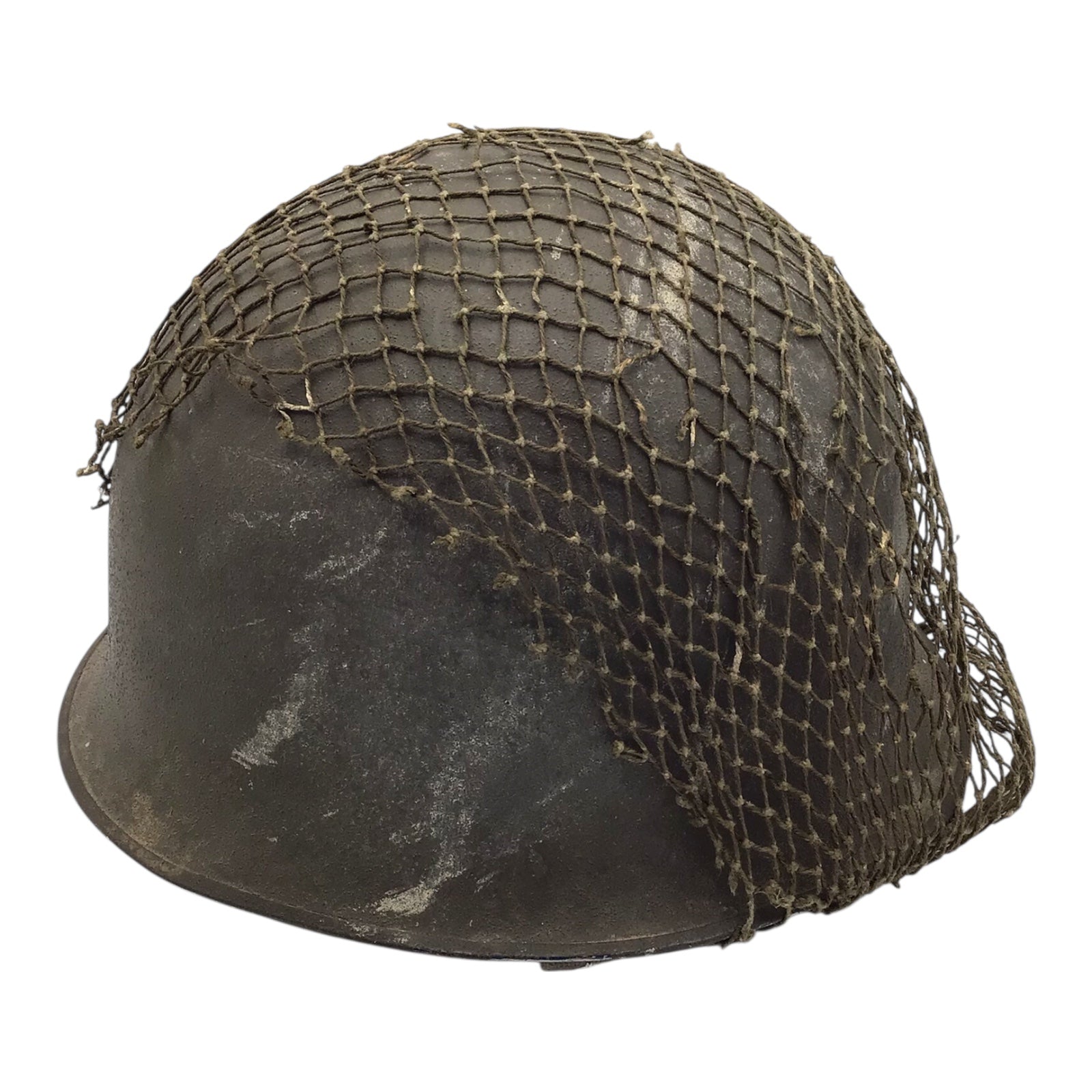 French Vietnam War Era M-1951 Helmet with Shell Liner and Camo Cover M1 Design