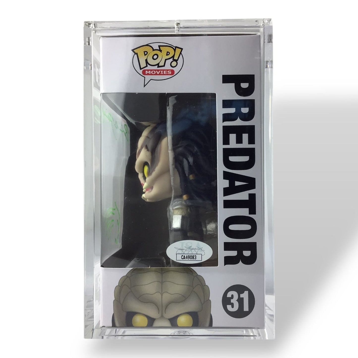 Funko POP #31 Predator Figure – Signed by Brian A. Prince – JSA w/ Hard Case