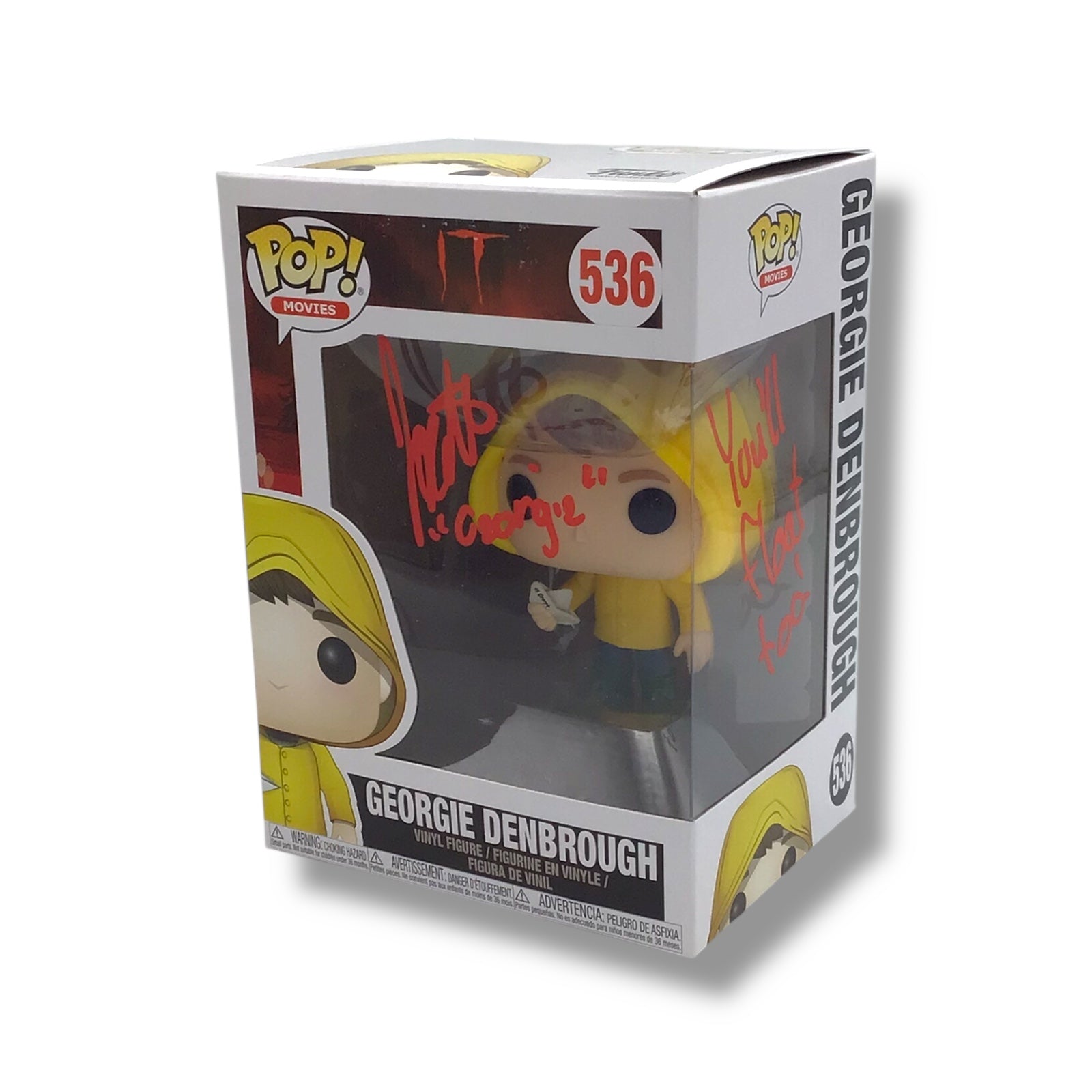 Funko POP! - Georgie Denbrough (536) Signed Vinyl Figure | IT