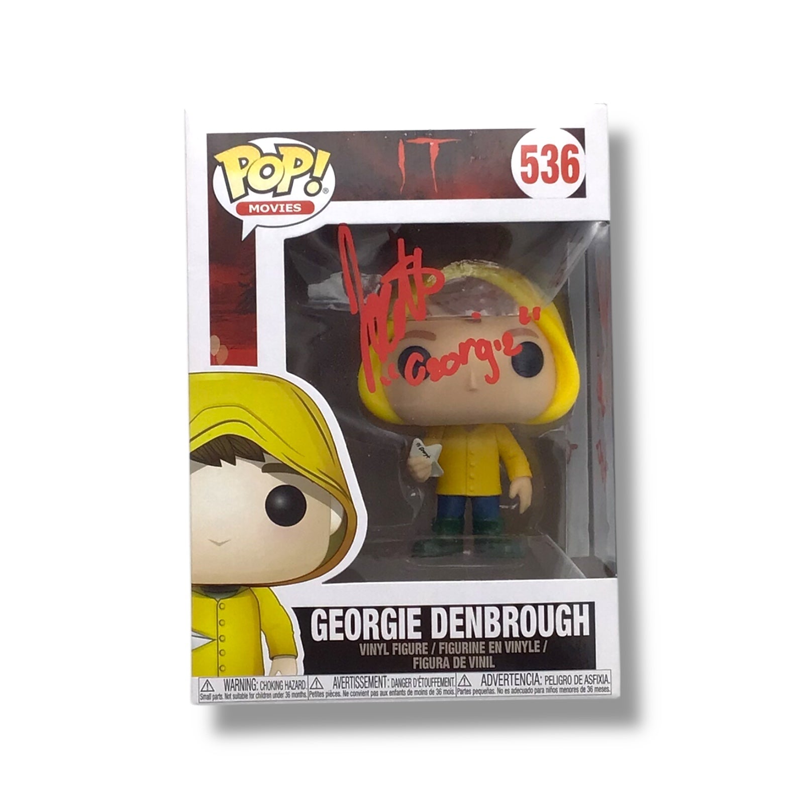 Funko POP! - Georgie Denbrough (536) Signed Vinyl Figure | IT