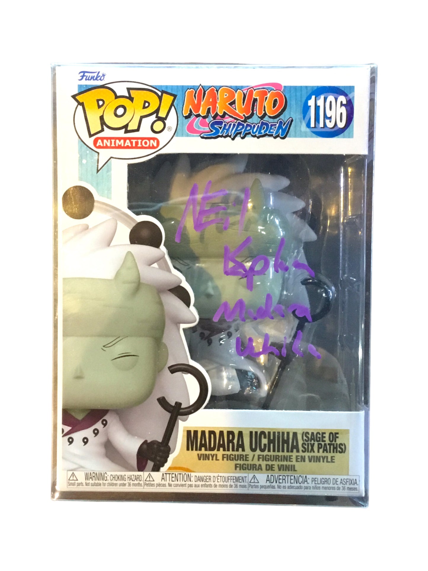 Funko POP! Naruto Shippuden Madara Uchina 1196 SIGNED