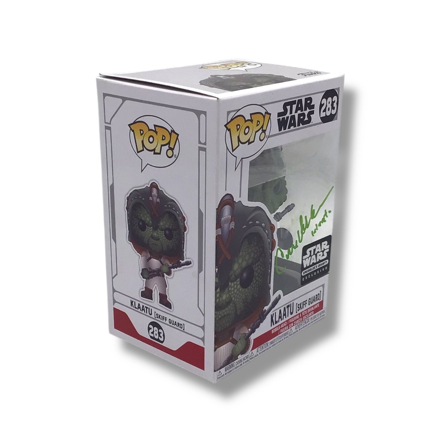 Funko POP! - Star Wars (#283) Klaatu [Skiff Guard] Vinyl Figure | Signed by Corey Dee Williams