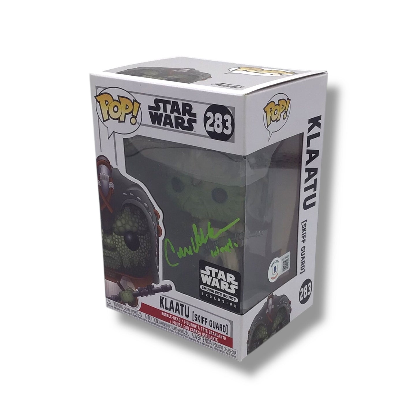 Funko POP! - Star Wars (#283) Klaatu [Skiff Guard] Vinyl Figure | Signed by Corey Dee Williams