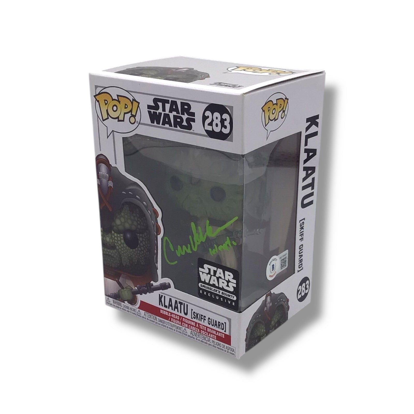 Funko POP! - Star Wars (#283) Klaatu [Skiff Guard] Vinyl Figure | Signed by Corey Dee Williams