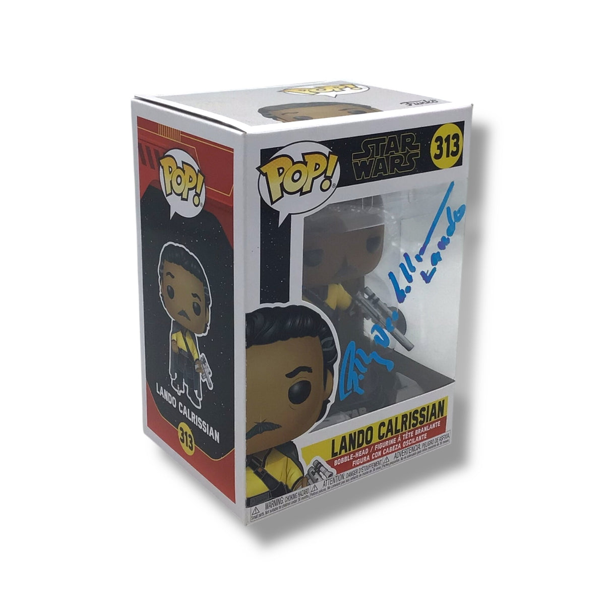 313 Figure Funko POP! - Star Wars (#313) Lando Calrissian Vinyl Figure | Signed b ...