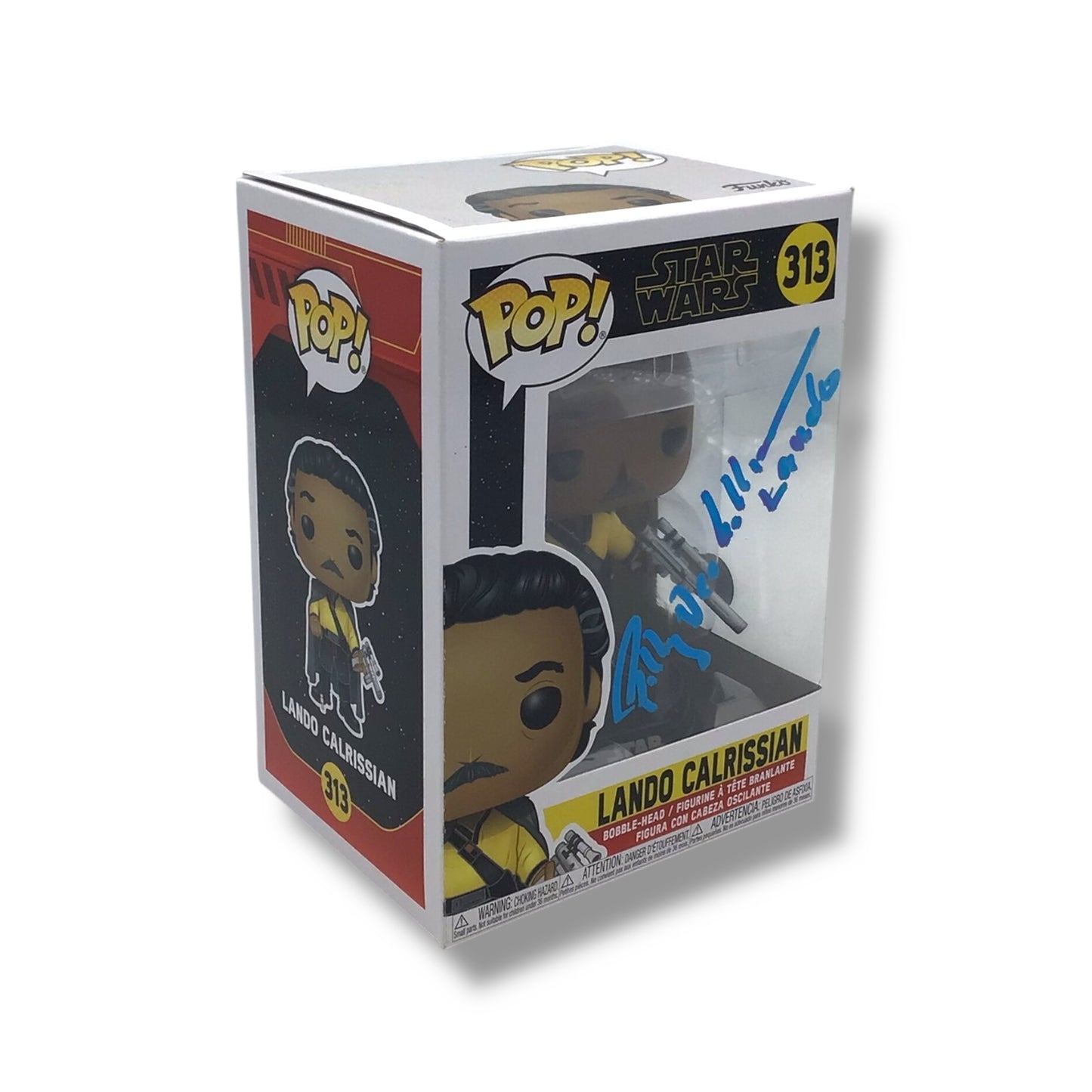 Funko POP! - Star Wars (#313) Lando Calrissian Vinyl Figure | Signed by Billy Dee Williams